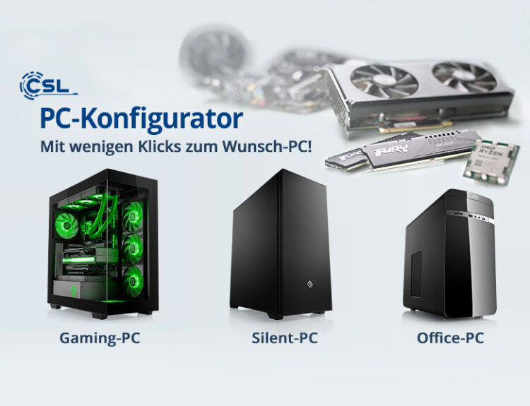 CSL Computer PC Konfigurator GAMING | SILENT | OFFICE