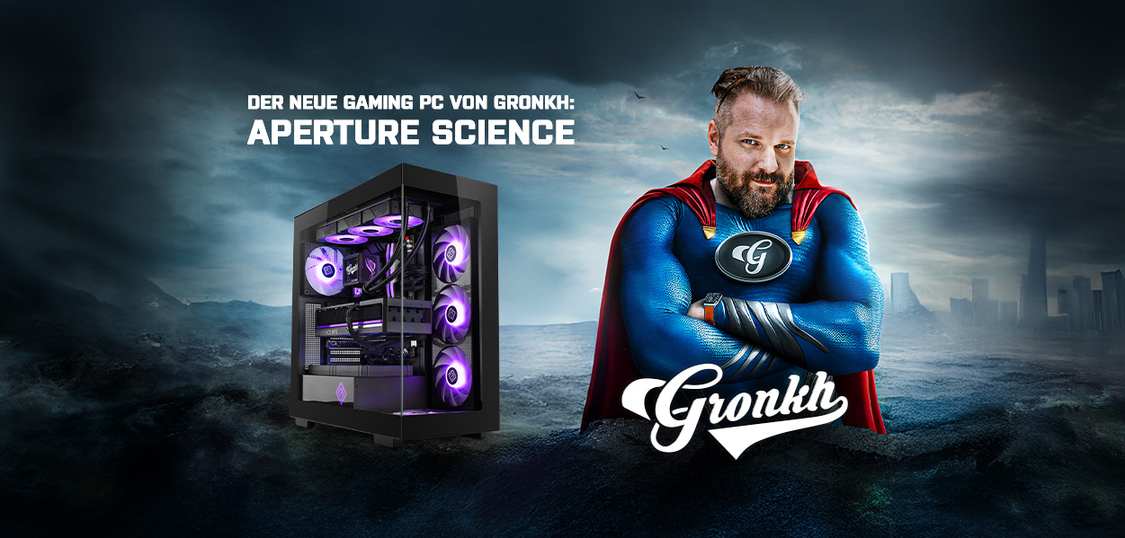 Gronkh PC Aperture Science: Ein Gaming-PC der Superlative für Deutschlands Streamer-Legende
