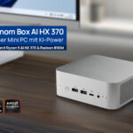 Mini PC VenomBox AI mit Ryzeen 9 AI HX 370 Prozessor, bis zu128 GB RAM und 8 TB SSD. High-End-Workstation im kompakten Format