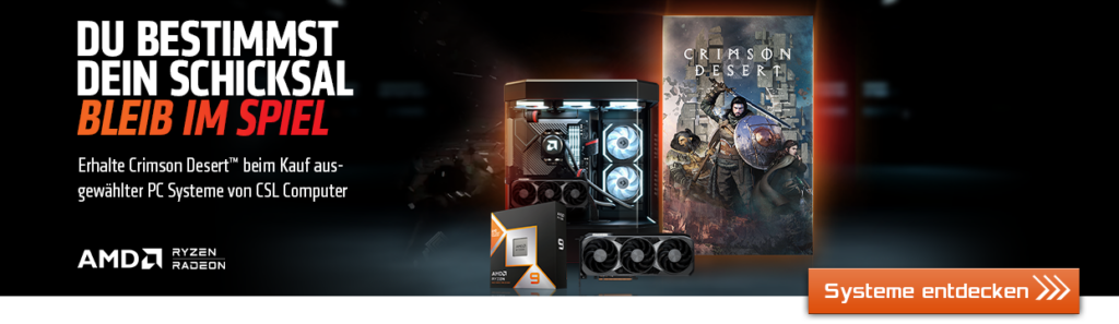 Zu den PC-Systemen mit Crinmmson Desert Bundle bei www.csl-computer.com