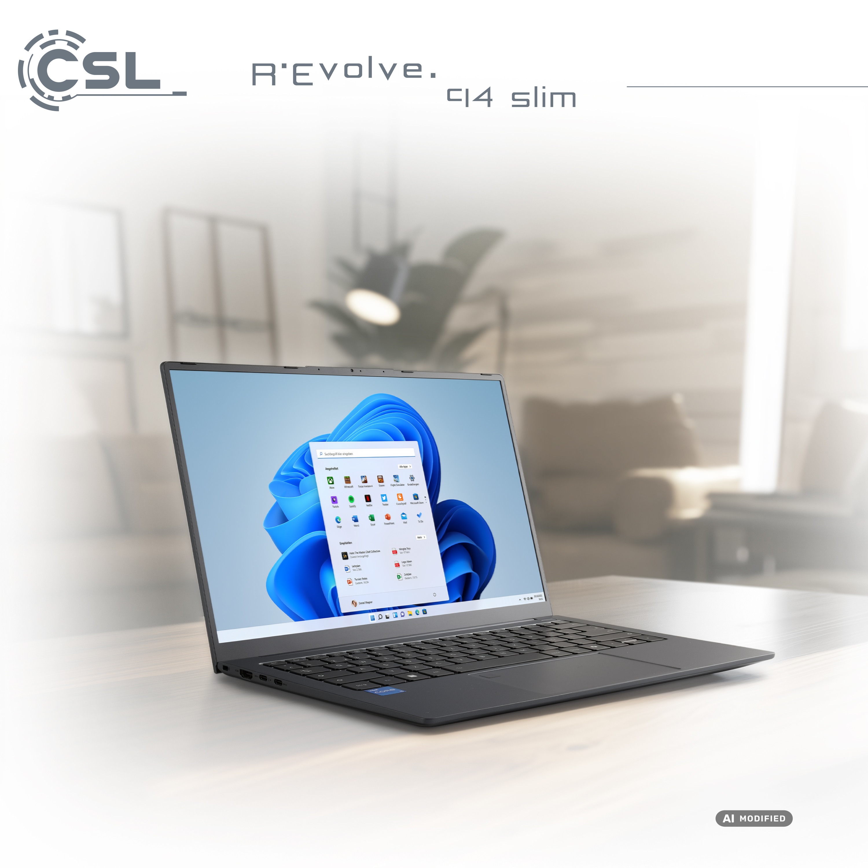 R'Evolve C14 Slim Notebooks von CSL - ideal für Studium & Beruf