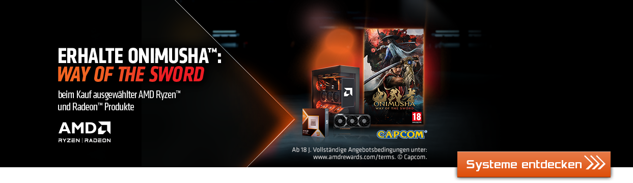 Gaming PCs für Onimusha: Way of The Sword inkl. Game-Bundle bei CSL Computer entdecken