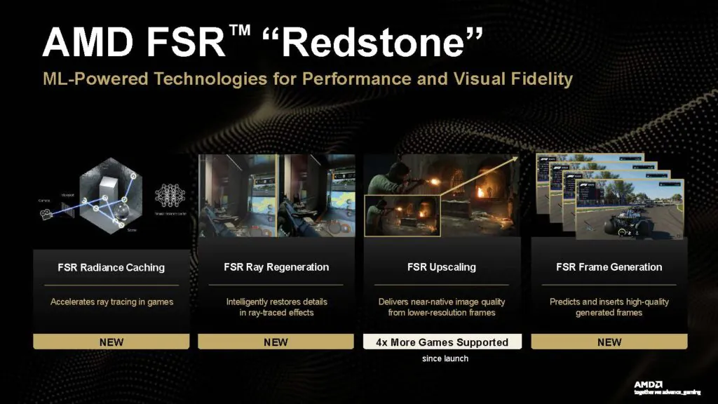 AMD FSR redstone technologien
