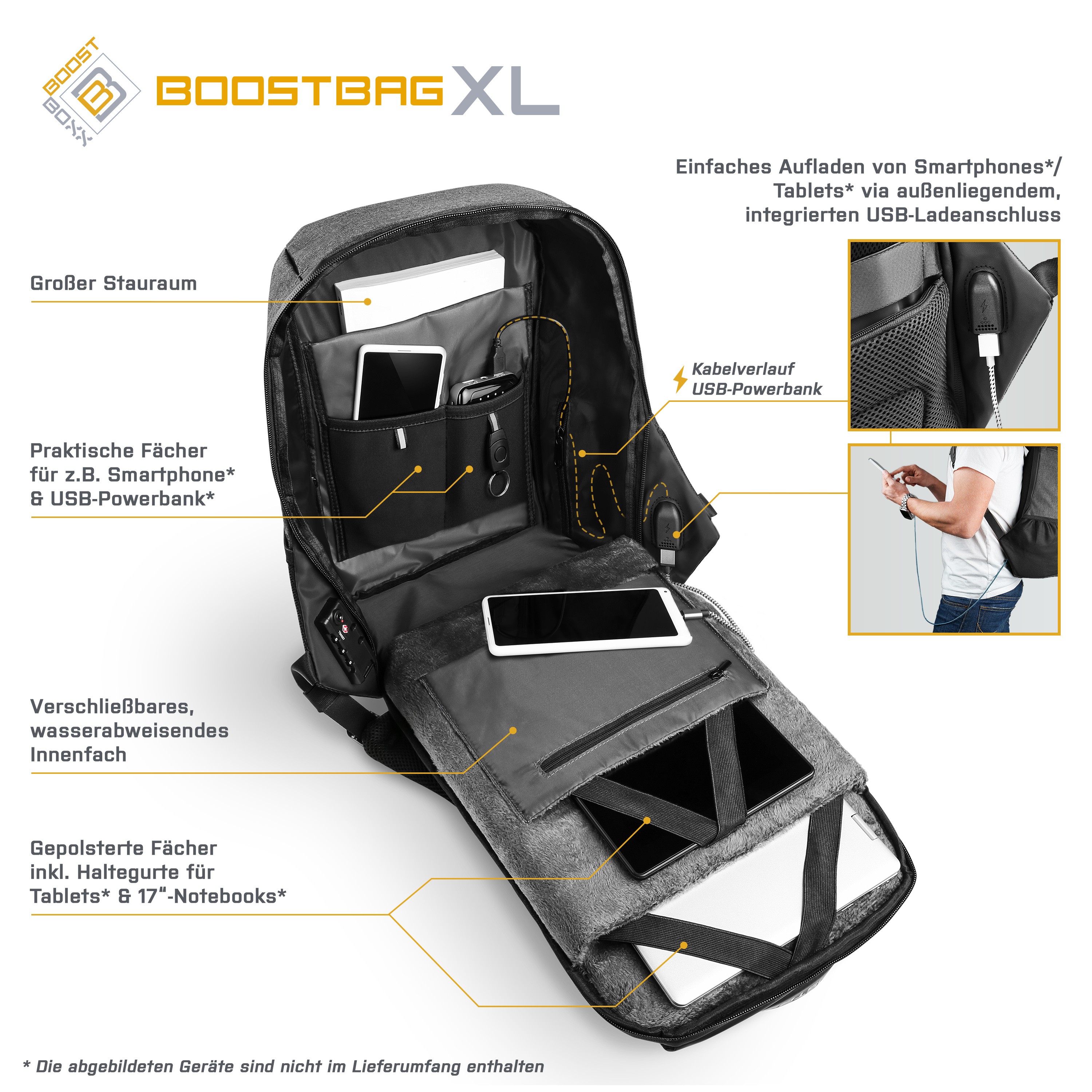 BoostBoxx BoostBag XL - Notebook backpack up to 17