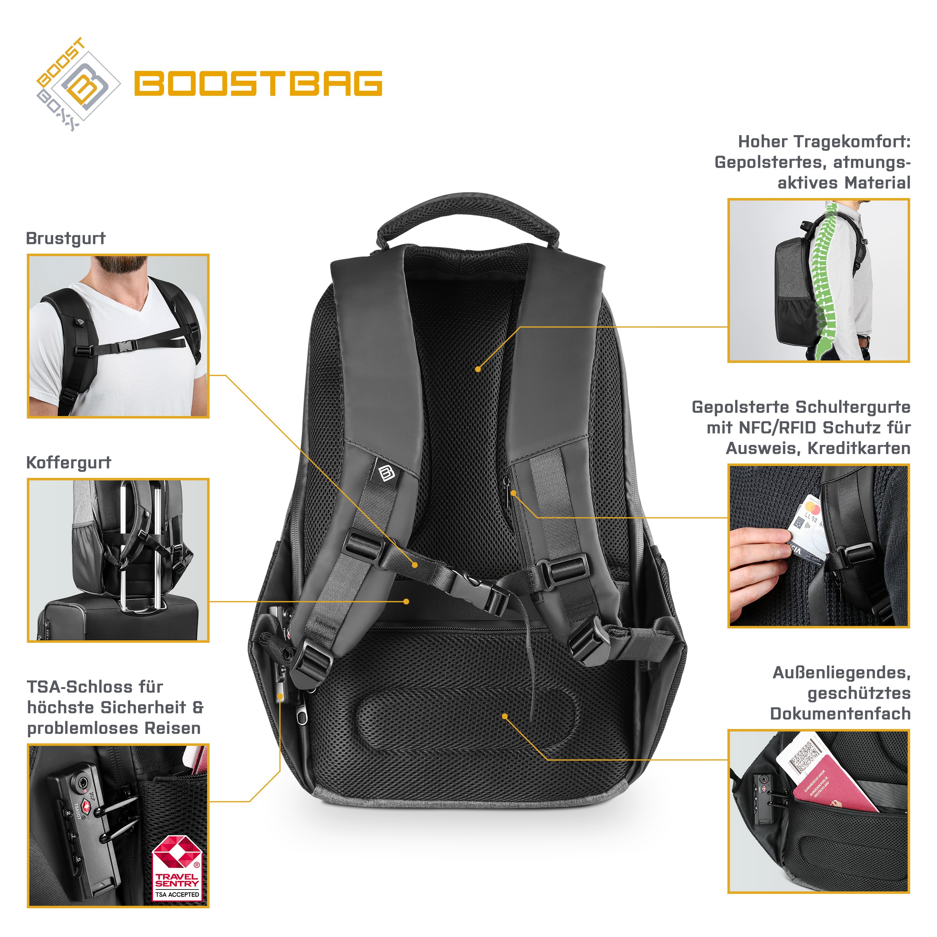Computer CSL to BoostBoxx up backpack Notebook BoostBag | -