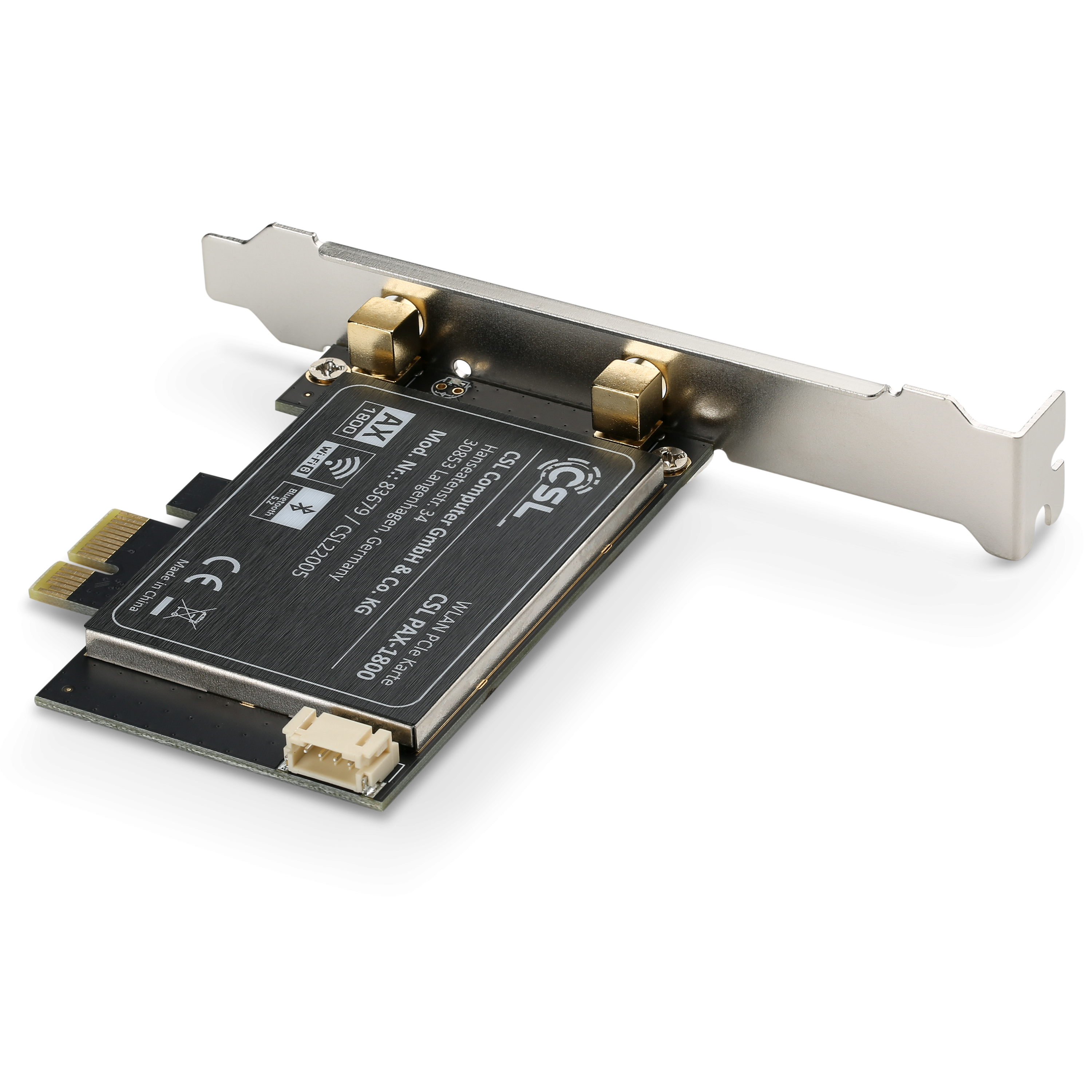 CSL Computer  Carte WLAN PCIe 1200 Mbit/s (600 Mbit/s @ 2,4 GHz