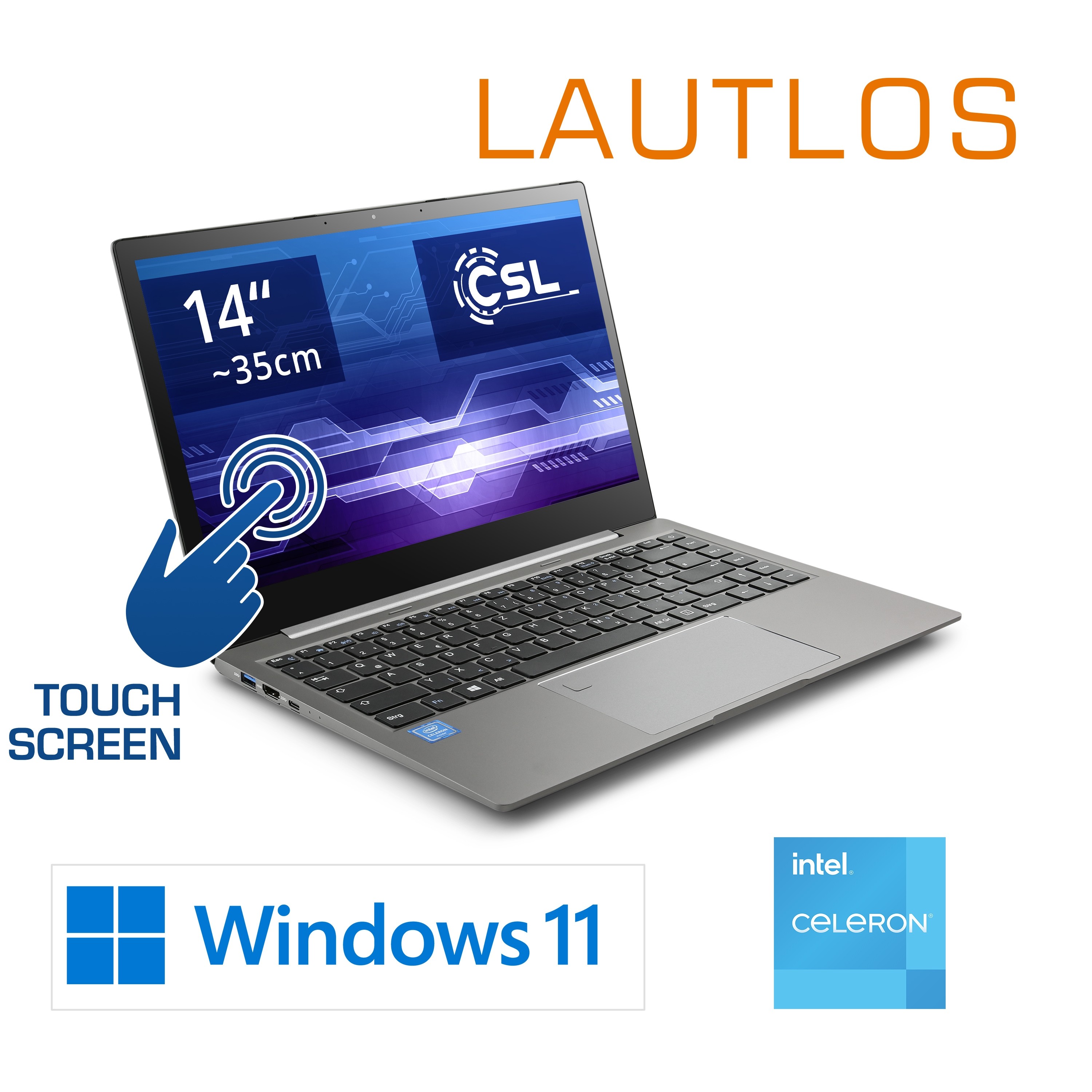 CSL Computer | Notebook CSL R'Evolve T14 v2 / Windows 11 Home / 500GB+8GB