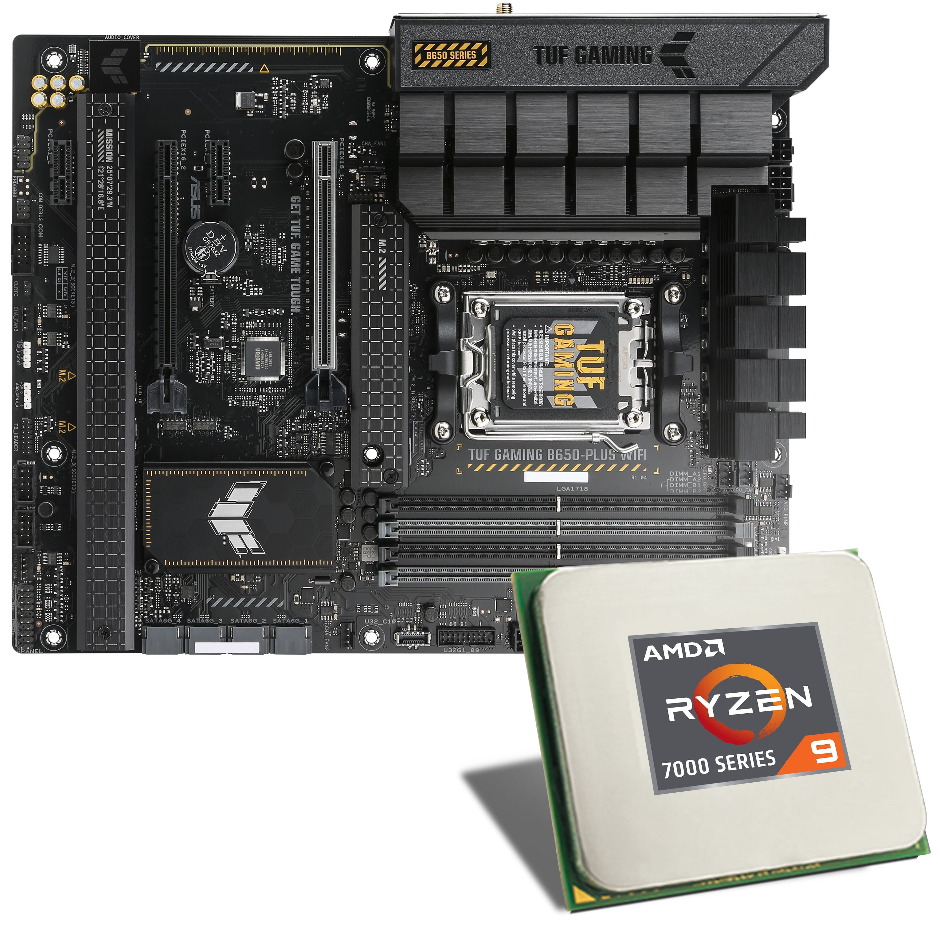 CPU Ryzen7-9800x3d +ASUS B650M-Plus WiFi TUF GAMING B650M-PLUS｜Motherboards｜ASUS Global