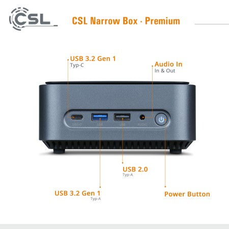 CSL Computer | Mini PC - CSL Narrow Box Premium / Windows 11 Home ...