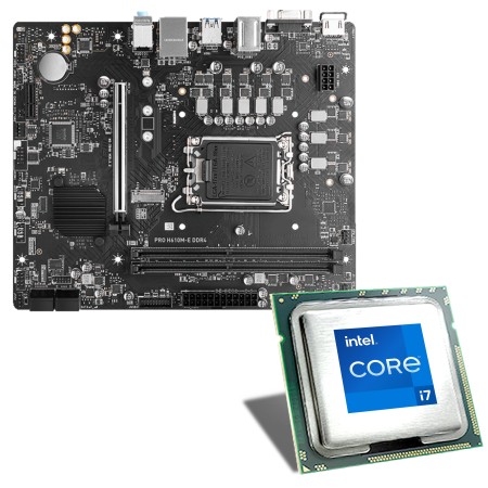 Intel Core i7 13700 MSI PRO H610M E DDR4 motherboard bundle