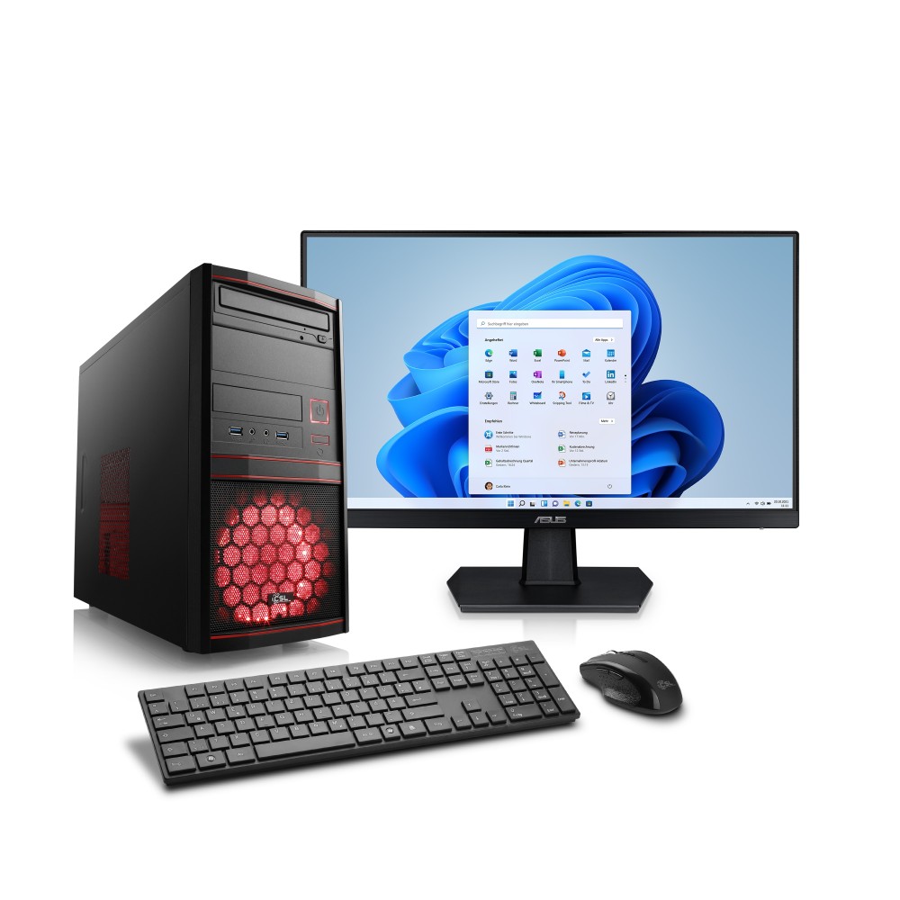 Cheap Intel PC systems with monitor, keyboard and  - CSL Computer