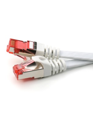 Dieses Cat.7 Netzwerkkabel eignet sich hervorragend für die Verwendung in kabelgebundenen Netzwerken. Der Cat.7 Standard bietet Ihnen hohe Übertragungsgeschwindigkeiten von bis zu 10 Gbit/s mit Betriebsfrequenzen bis zu 500 MHz.