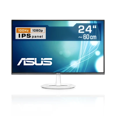 The ASUS VA24EHF is an elegant, frameless 24" Full HD monitor with IPS Full HD panel. Ideal for home office, media editing and gaming