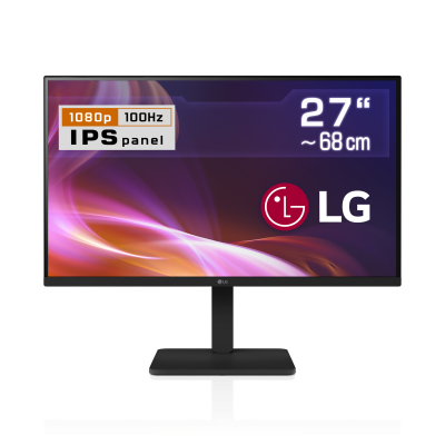 The LG 27BA450-B is a 27" monitor with 16:9 Full HD display | Home Office