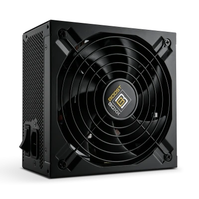 The BoostBoxx PB850P 850W Power Boost power supply has a fully modular design for optimum cable efficiency, offers an efficiency of up to 92% and is 80+ Platinum certified.