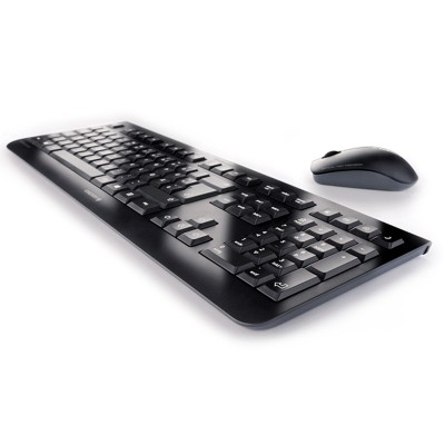 Cherry Wireless Desktop DW 3000: Ergonomisch geformte Maus und Tatstatur, ideal für den Büroalltag.