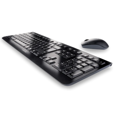 Cherry Wireless Desktop DW 3000: Ergonomisch geformte Maus und Tatstatur, ideal f&uuml;r den B&uuml;roalltag.