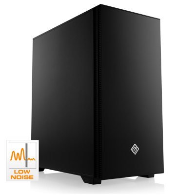 Particularly quiet: An AMD Ryzen™ 7 Silent PC for demanding tasks such as Full HD gaming, 4K streaming and media editing.