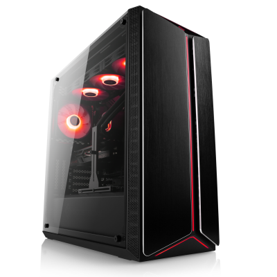 The CSL Sprint 5873: High-end gaming for maximum performance - with Ryzen™ 7 9800X3D incl. water cooling, RX 9070 XT, 64 GB RAM.