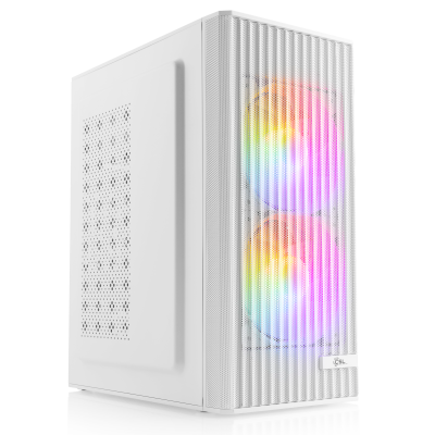 Stylish CSL White Edition PC with Ryzen 7 CPU, Radeon graphics, 16 GB RAM and 1 TB SSD. Perfect for eSports, home office and multitasking.
