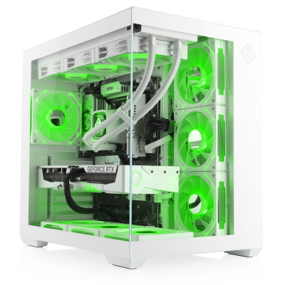 4K-Gaming-PC White Edition: Ryzen 7 9800X3D Prozessor, Geforce RTX 5080 OC, 32 GB DDR5, 2 TB SSD. Cleaner Look, maximale Power!