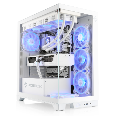 A powerful WQHD gaming PC with AMD Ryzen 7 7800X3D processor, 32 GB RAM, and Radeon RX 9070 graphics card for the latest AAA games.
