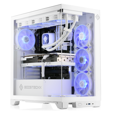 A dream in white: Get this high-end gaming PC with AMD Ryzen 9 9950X3D processor, Radeon RX 9070 XT graphics and 64 GB RAM!