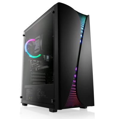 A powerful gaming PC with Intel Core Ultra 5 processor and GeForce RTX 5060 graphics for Full HD 1080p and WQHD 1440p resolutions.