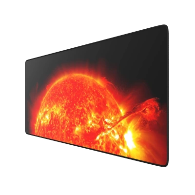 CSL Titanwolf Red Sun XXL mouse pad | gaming mouse pad at an affordable price | 90.0 &times; 40.0 &times; 0.3 cm | non-slip rubber underside