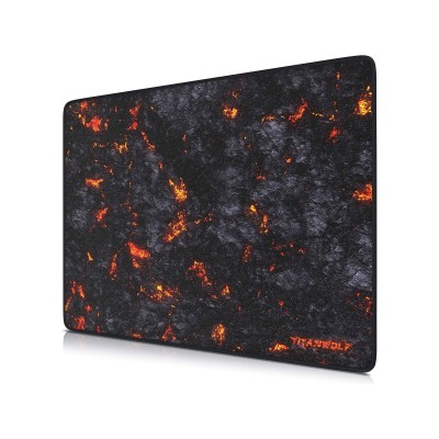 CSL Titanwolf Lava XL | gaming mouse pad at an affordable price | 44.0 × 35.0 × 0.3 cm | non-slip rubber underside