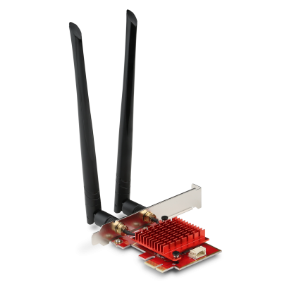 Die WLAN PCIe Karte 2400 MBit/s (600 MBit/s @ 2,4 GHz) - CSL PAX-2400 bietet hervorragende Übertragungsraten für Ihr drahtloses Netzwerk!