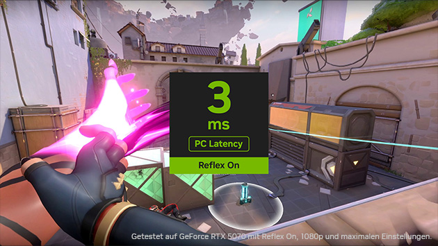Geringe Latenz dank NVIDIA Reflex