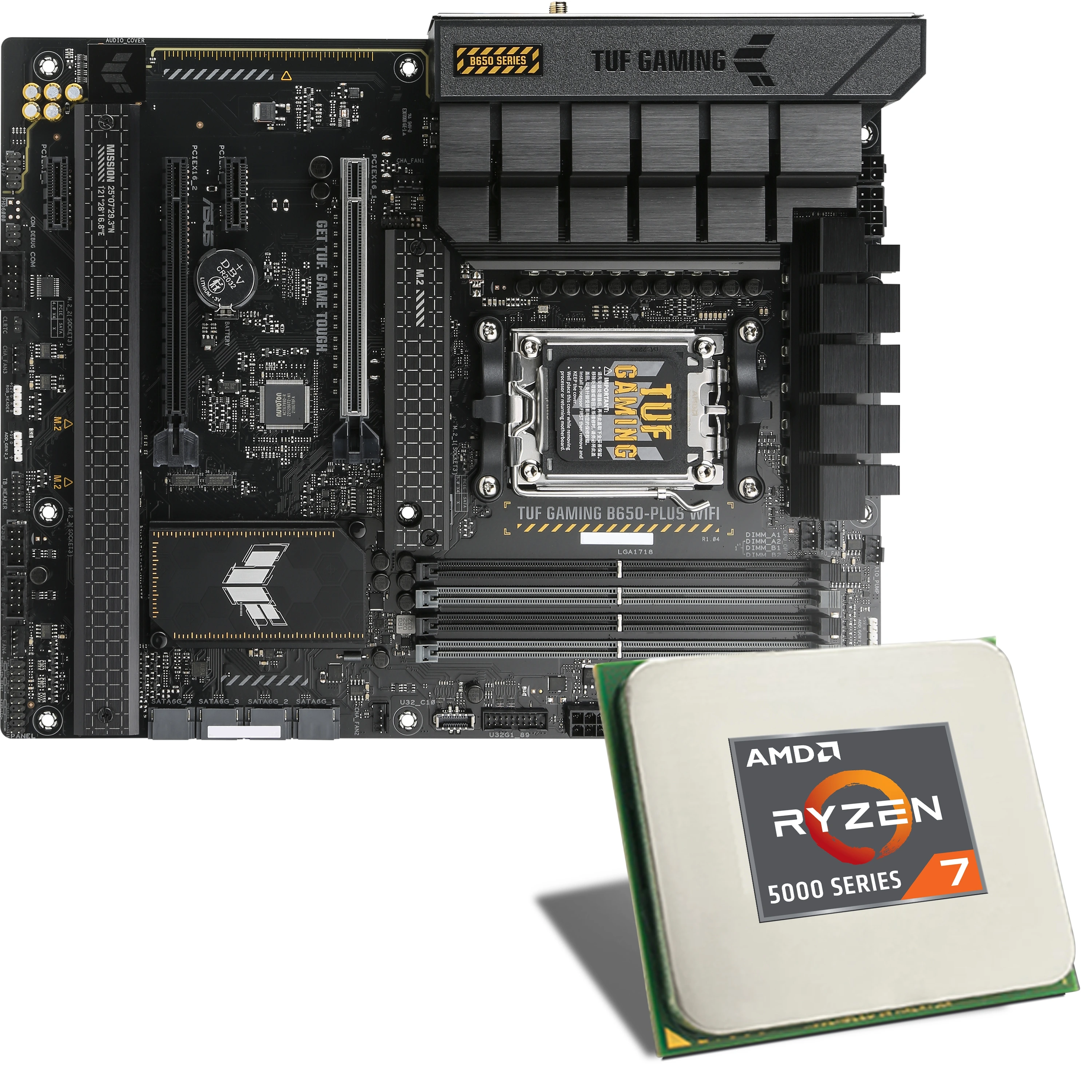 Paquete de placa base AMD Ryzen 5 7600 / ASUS TUF GAMING B650-PLUS