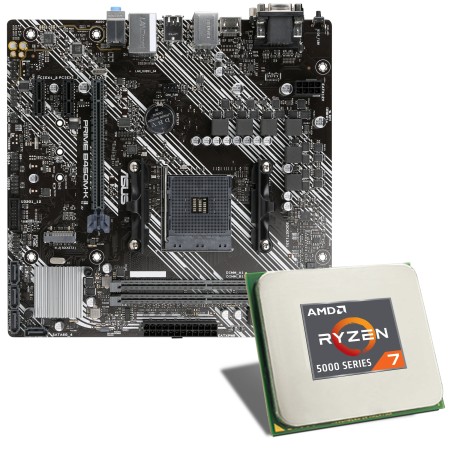 AMD Ryzen 7 5700X ASUS PRIME B450M K II Motherboard Bundle