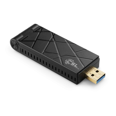 CSL AX1800 Memoria USB WLAN al mejor precio | Tecnolog&iacute;a WiFi 6 para 2,4 y 5 GHz hasta 1800 Mbit/s | Incluye base de conexi&oacute;n | Ideal para streaming y juegos 
