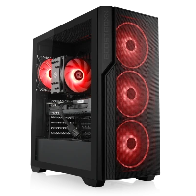 Juegos fluidos en Full HD con el Speed 4596, que incluye procesador Intel Core Ultra 5 de diez n&uacute;cleos, gr&aacute;ficos Intel Arc B570 y 32 GB de RAM.