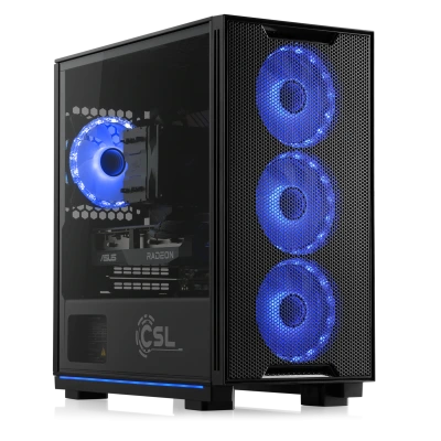 Un potente PC para juegos AMD Ryzen 7 Full HD con tarjeta gr&aacute;fica Radeon RX 9060 y 16 GB de RAM con capacidad de respuesta.