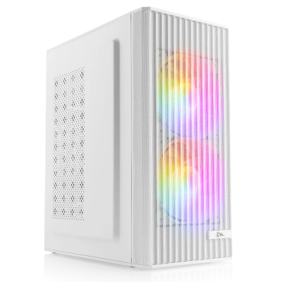 Elegante PC CSL White Edition con CPU Ryzen 7, tarjeta gr&aacute;fica Radeon, 16 GB de RAM y SSD de 1 TB. Perfecto para eSports, oficina en casa y multitarea.