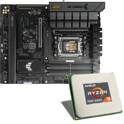 Un paquete de placa base y CPU con procesador AMD Ryzen&trade; 9: una base s&oacute;lida para sistemas multimedia y de juegos.