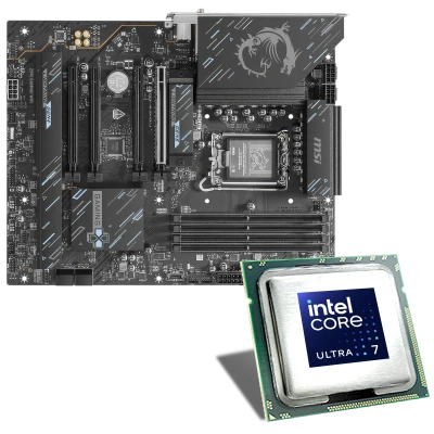 Este paquete de CPU Intel Core 7 265K y placa base MSI es la base perfecta para PC de juegos de gama alta y estaciones de trabajo profesionales.