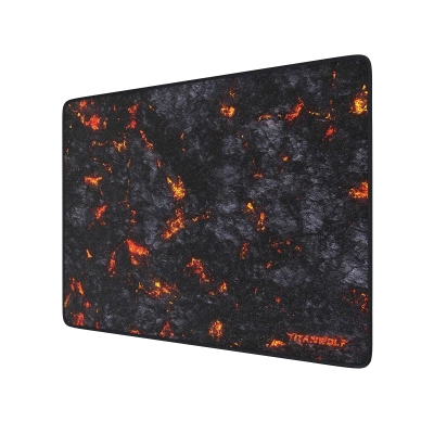 CSL Titanwolf Lava XL | alfombrilla de rat&oacute;n para juegos a buen precio | 44,0 &times; 35,0 &times; 0,3 cm | parte inferior de goma antideslizante