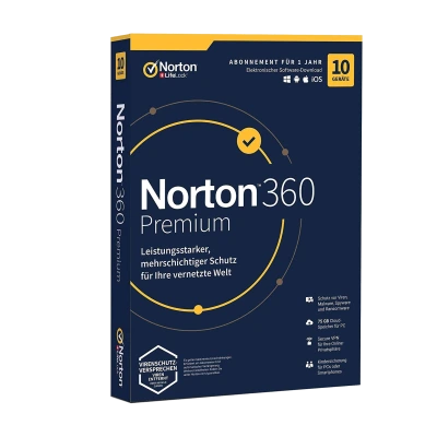 Mit Norton Security 360 erhalten sie ein g&uuml;nstiges und zuverl&auml;ssiges Sicherheits-Programm, um 1 Jahr lang vor unerw&uuml;nschten Programmen und Zugriffen zu sch&uuml;tzen und Ihnen unsch&ouml;ne &Uuml;berraschungen zu ersparen.