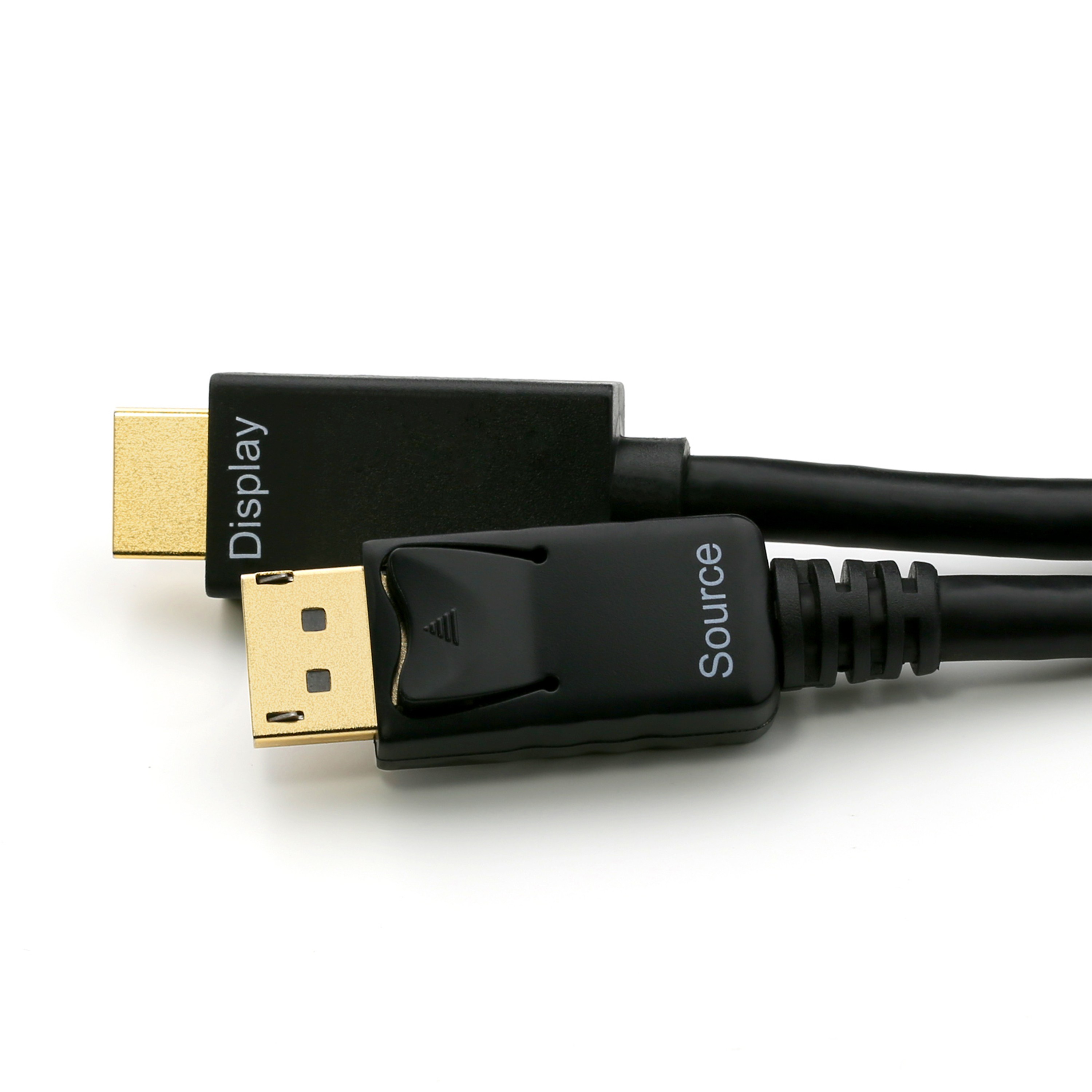 CSL Computer  DisplayPort auf HDMI 2.0 Kabel, 4K@60Hz, 5 m, schwarz