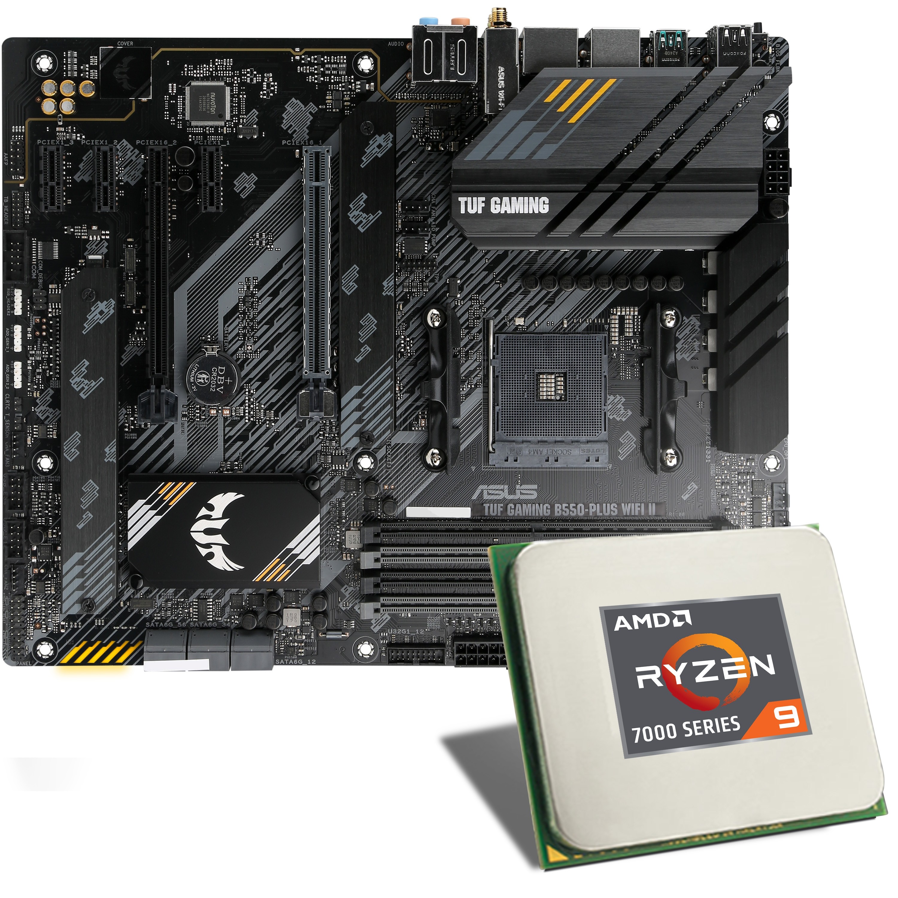 CSL Computer  Carte mère AMD Ryzen 9 5950X / ASUS TUF B550-PLUS GAMING  WIFI Bundle