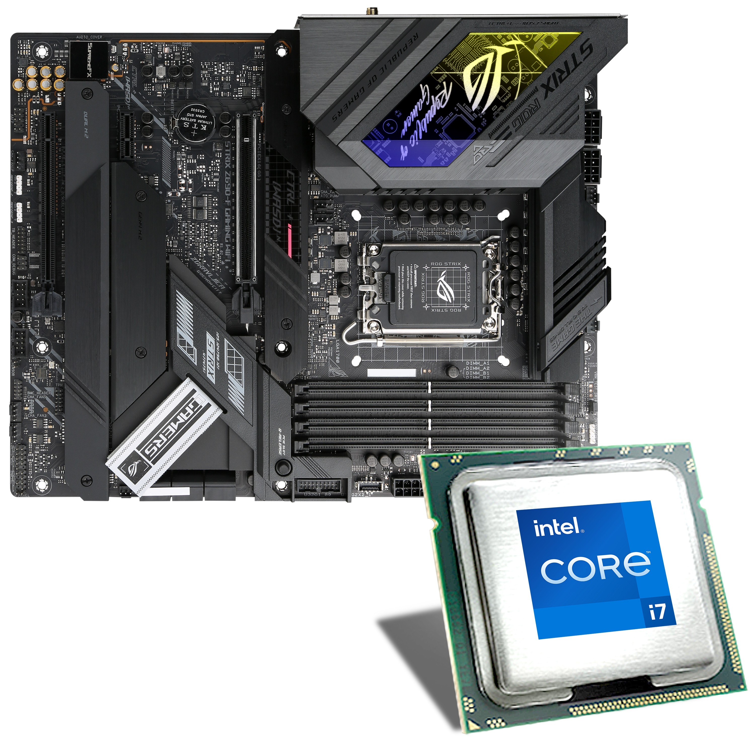 CSL Computer  Carte mère Intel Core i7-13700K / ASUS ROG STRIX Z690-F WIFI  DDR5 Bundle