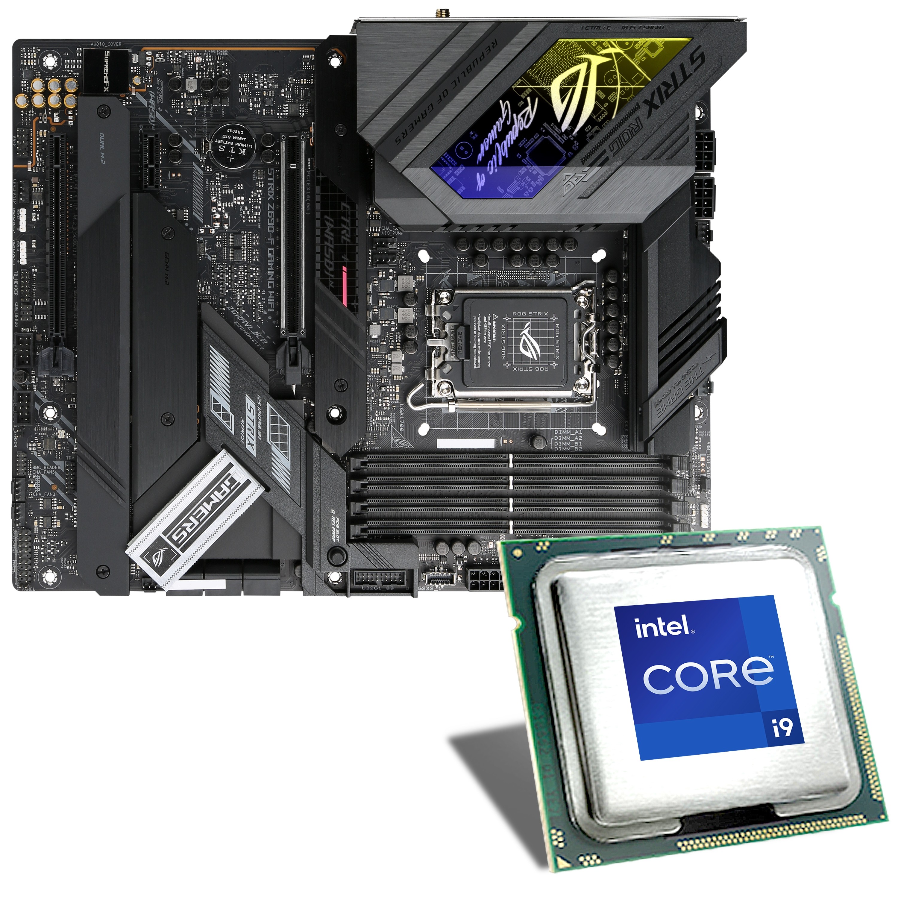 CSL Computer  Carte mère Intel Core i9-12900K / ASUS ROG STRIX Z690-F  GAMING DDR5 Bundle