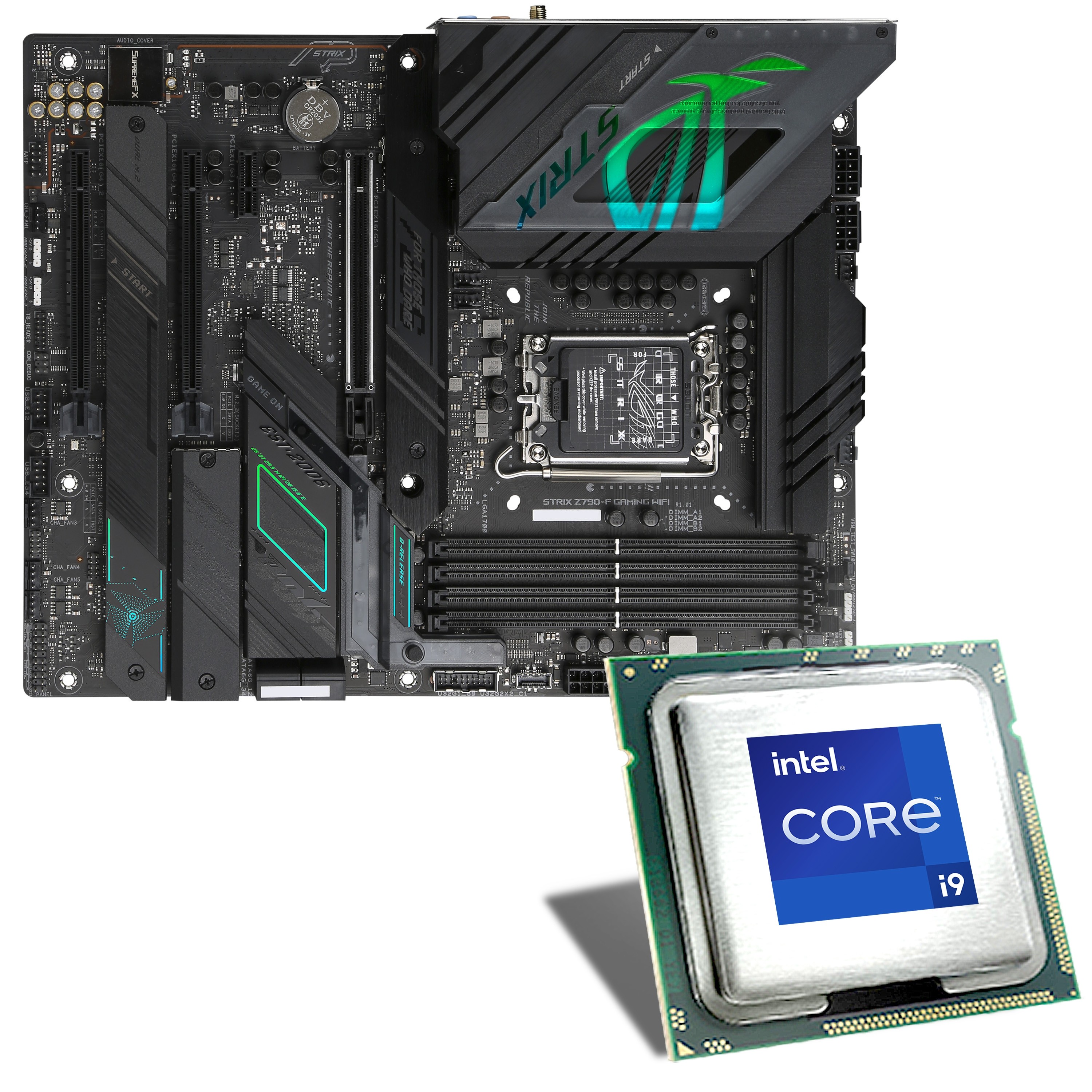 CSL Computer  Carte mère Intel Core i9-14900KF / ASUS ROG STRIX Z790-F WIFI  DDR5 Bundle