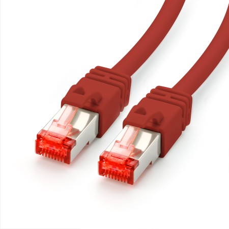 Câble patch Cat7 de 0,25m, rouge