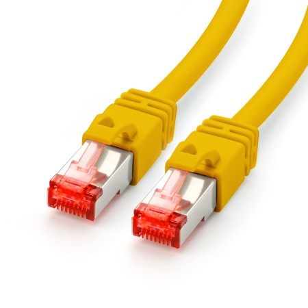 Câble patch Cat7 de 0,25m, jaune