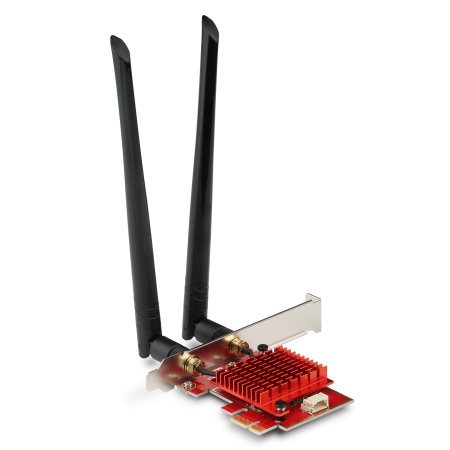Carte WiFi PCIe 2400 Mbit/s, Wi-Fi 6, Bluetooth 5.0 – CSL PAX-2400